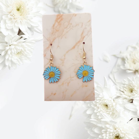 Flower Charm Earrings - Picture 11 of 15